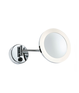 LED Vanity Wall Mirror On Adjustable Arm