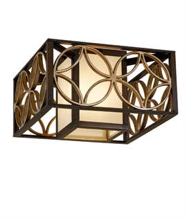 Box Flush Ceiling Light - Arts & Craft Design