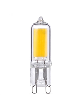 G9 Glass Capsule COB LED Bulb Warm White 3000k  - 220 Lumens