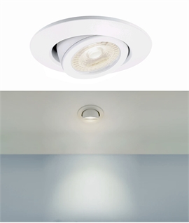 Round Wall Washing Downlight for GU10 Mains Lamps