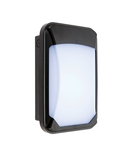 Compact Exterior Wall Light with Microwave Sensor