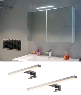 Retro-Fit Chrome LED Light For Bathroom Cabinets - 2 Sizes