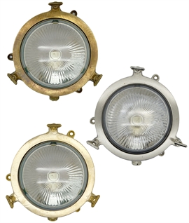Miniature Porthole Style Light Waterproof to IP44 - Use Inside or Out on Wall or Ceiling