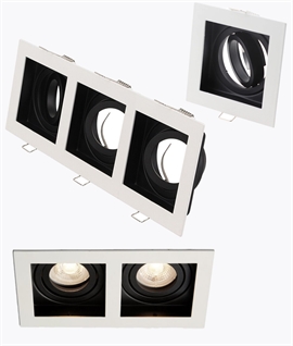 Adjustable Modular Box Downlight - White or Black