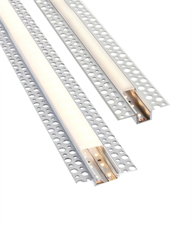 Plaster-in Profiles for Single & Twin LED Tape - Invisible lighting for Wall or Ceiling