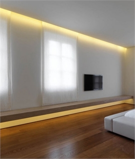 Recessed Plaster Light Profile for Wall Washing 