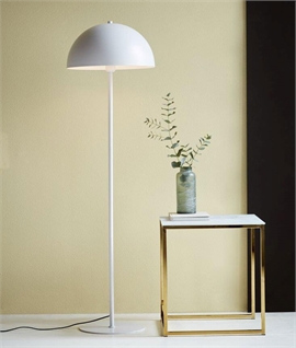 Scandinavian Floor Lamp with Dome Shade