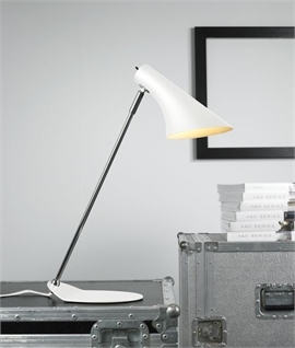 Laid Back Designer Desk Lamp - White or Black