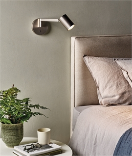 Swing Arm Bedside Adjustable Wall Light - 4 Finishes