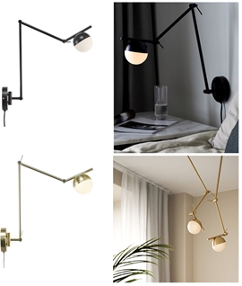 Highly Adjustable Wall Light - Wall or Ceiling Installation