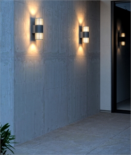 Corrosion Resistant Light and Shadow Effect Exterior Up and Down Wall Light 