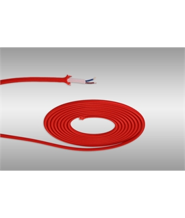 Ashmore 1m Red Braided 2 Core 0.75mm Cable VDE Approved (qty ordered will be supplied as one continuous length)