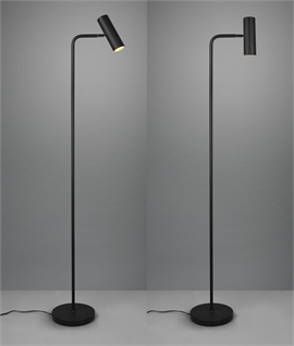 Adjustable Spot Lamp Floor Lamp - Switched on Shade