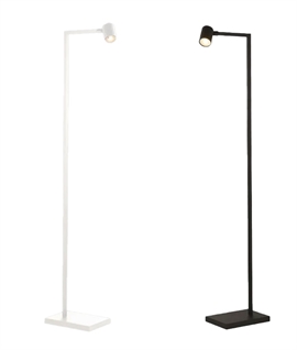 Modern Slim Floor Lamp with Adjustable Spotlight for Reading