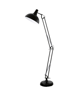 Sprung Balanced Large Floor Lamp in Copper or Black Painted Finish