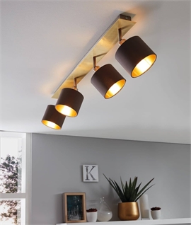 Bar Suspension Light with Modern Cone Design - Black Matt