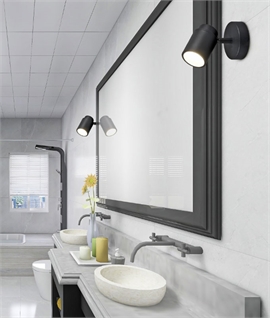  Adjustable Single Spot Bathroom Light IP44 - 2 Options