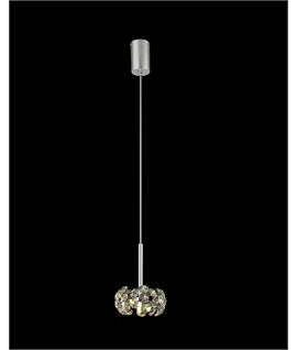 Boyd 1 Light G9 2m Single Pendant With Polished Chrome And Crystal Shade