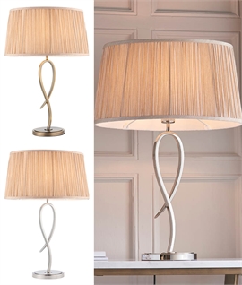 Elegant Loop Table Lamp - Brass or Nickel