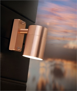 Natural Copper Wall Mounted Wall Downlight for GU10 Lamps