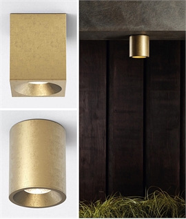 Solid Brass Surface Mounted Downlight - Built-in LED or GU10