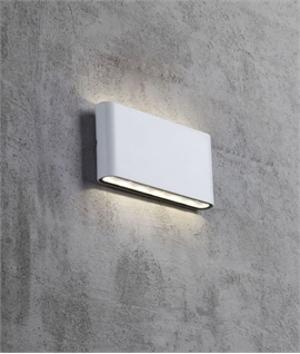 Slim LED Exterior Wall Light - Width 175mm