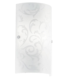 Wrap-Around Wall Sconce - Patterned Glass
