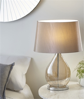 Glam Gold Tinted Glass Table Lamp