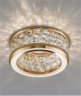 Decorative Crystal Bead Recessed Downlight for GU10 Lamps