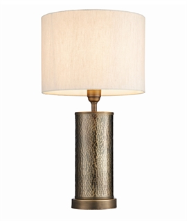 Modern Table Lamp With A Fabric Drum Shade