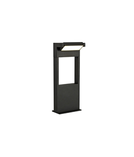 Laren Short Post, 1 x 10W LED, 3000K, 720lm, IP54, Graphite Black, 3yrs Warranty