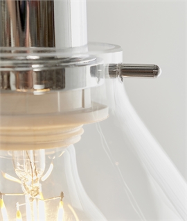 Affordable & Timeless Bell Shaped Clear Glass Shade