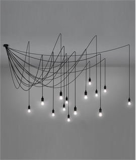 Spider Multi-Flex Dimmable Pendant with 14 Lamps - Maman by seletti