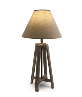 61118 Wood Table Lamp 12W E27 - The Wood Nostalgia Collection