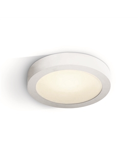 White 15W LED slim plafo light, IP40, suitable for residential and
commercial application.