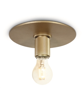 Brushed Brass E27 Decorative Recessed Brushed Brass fitting, IP20.