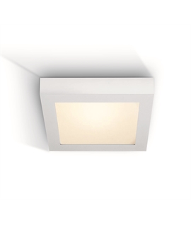 White 22W LED slim plafo light, IP40, suitable for residential and
commercial application.