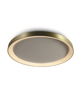 Brushed Brass 48W LED Decorative Plafo, IP20, suitable for residential and
commercial application.