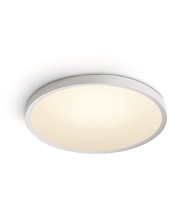 White 40W LED slim plafo light, IP20, suitable for residential and commercial application.