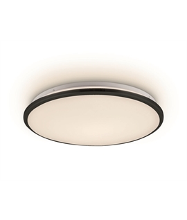 Black 24W LED slim plafo light, IP20, suitable for residential and commercial application.
