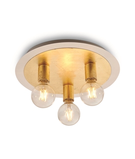 Brass Classic Ceiling Decorative 3xE27 lamps fitting.