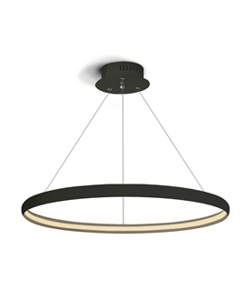 Black 19W LED Pendant , IP20 suitable for residential and commercial application .
