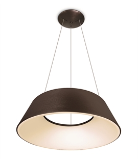 Brushed Brown 60W LED Pendant , IP20 suitable for residential and commercial application .