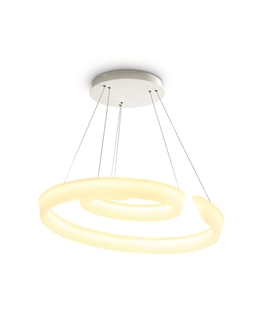 White 60W LED Pendant , IP20 suitable for residential and commercial application .