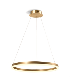 Brass 40W LED Pendant, IP20 suitable for residential and commercial application.