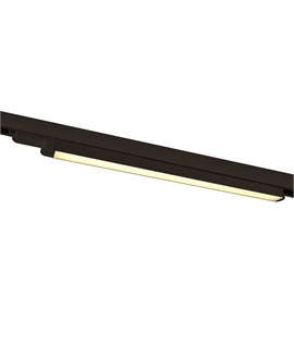 Black LED Linear track light, high lumen output ideal for shops and
showrooms.