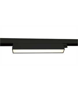 Black CCT Variable LED Linear track light, high lumen output ideal for shops and
showrooms.