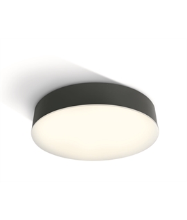 Anthracite 21W LED slim plafo, IP65, ideal for both indoor and outdoor
installation.