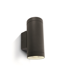 Anthracite 2xPAR30, E27 Wall outdoor cylinder, IP65.