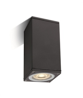 Anthracite 10W mains GU10 Outdoor Cube Lights.
